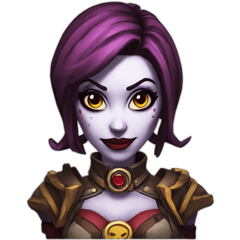 moxxi from borderlands intrigued face emoji