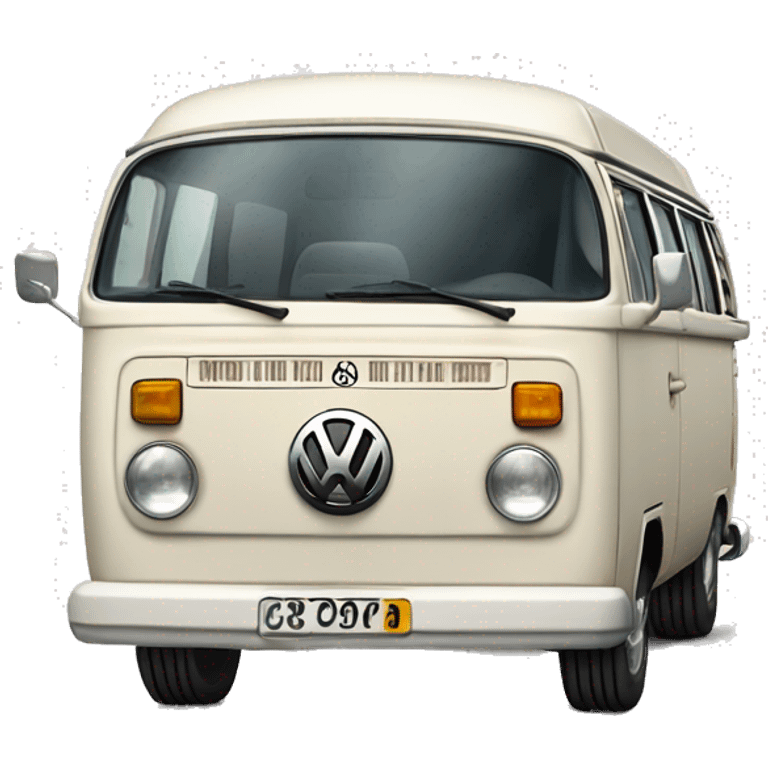 off-white VW Bay Window bus emoji