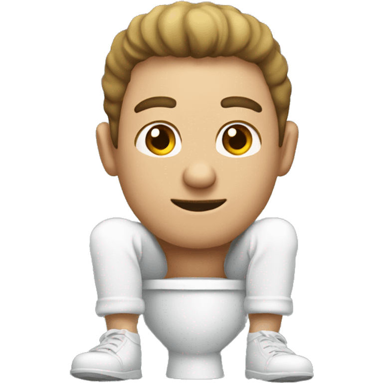 Guy sitting on a toilet emoji