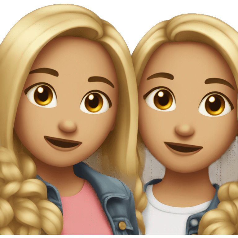 2 girls bestfriends emoji