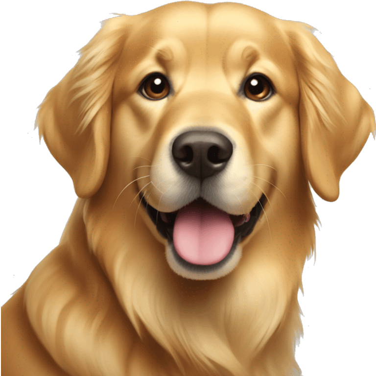 a golden retriever  emoji