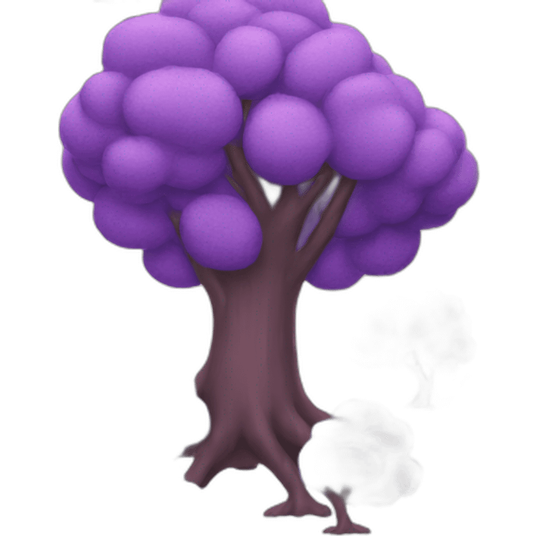 Purple tree emoji