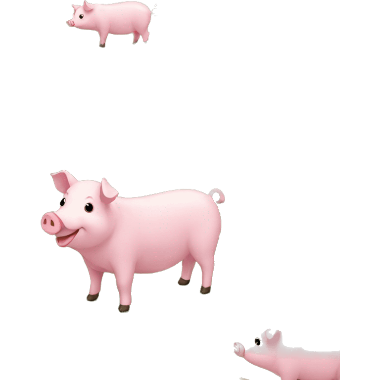 farm with pigs emoji