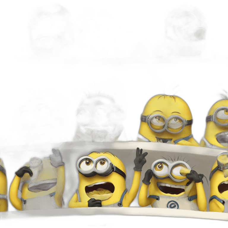 minion eating 50 bananas at the same time emoji