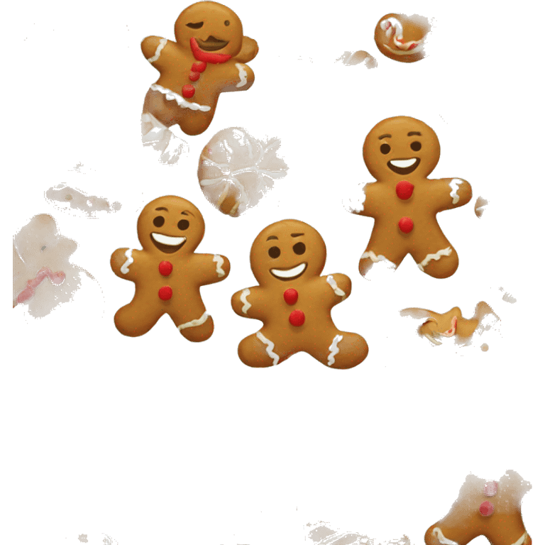 Christmas gingerbread emoji