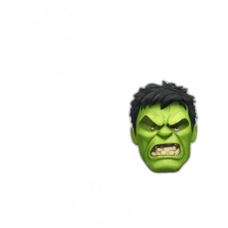 Hulk versus red Hulk emoji