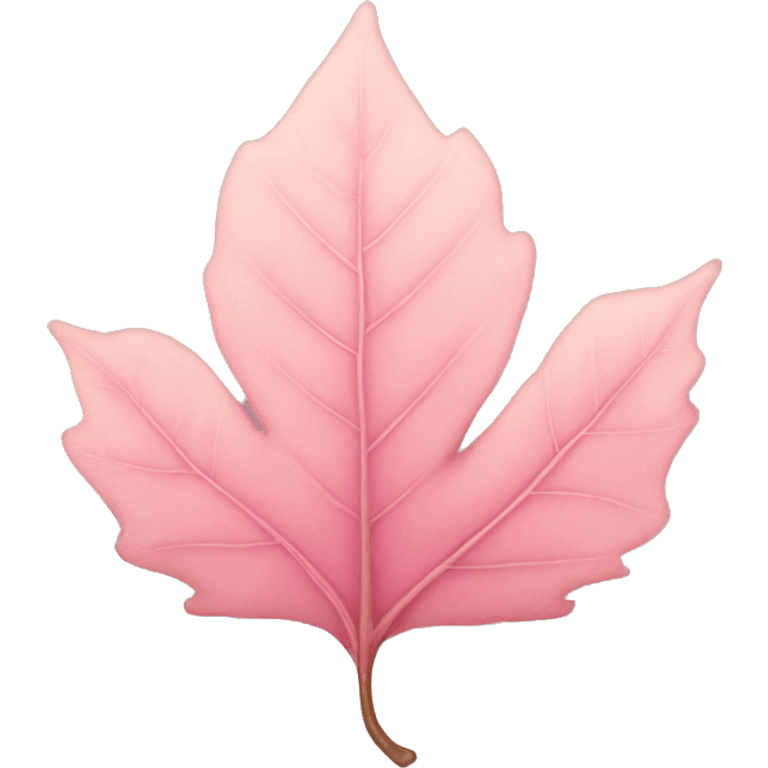 autumn light pink leaf emoji