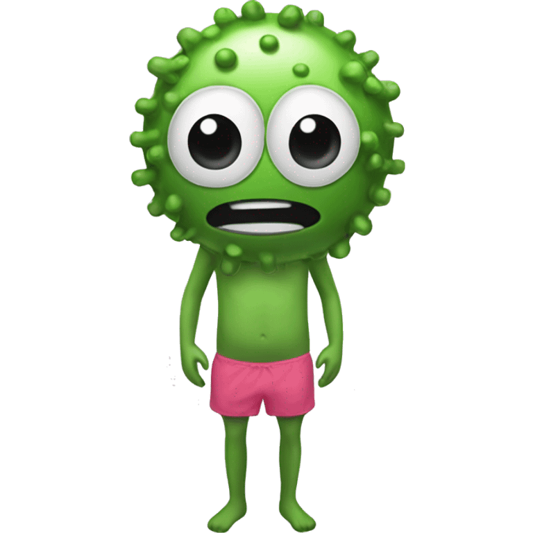 microbe with swim suit emoji