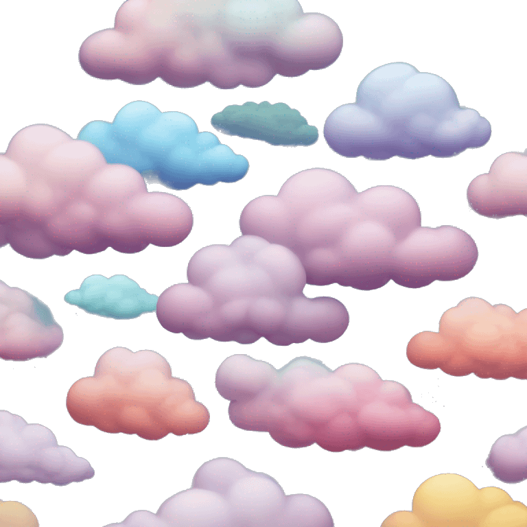 colorful clouds  emoji