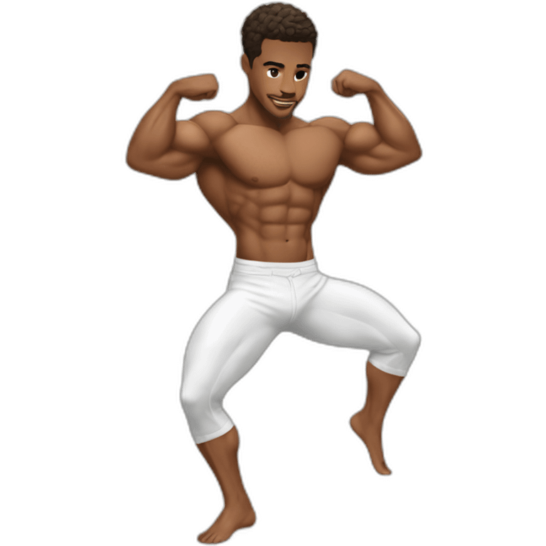 Posh-muscle-boy-doing-leg-split emoji