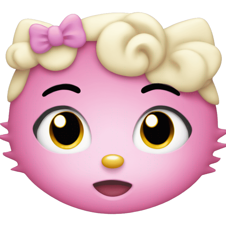 Hello kitty face emoji