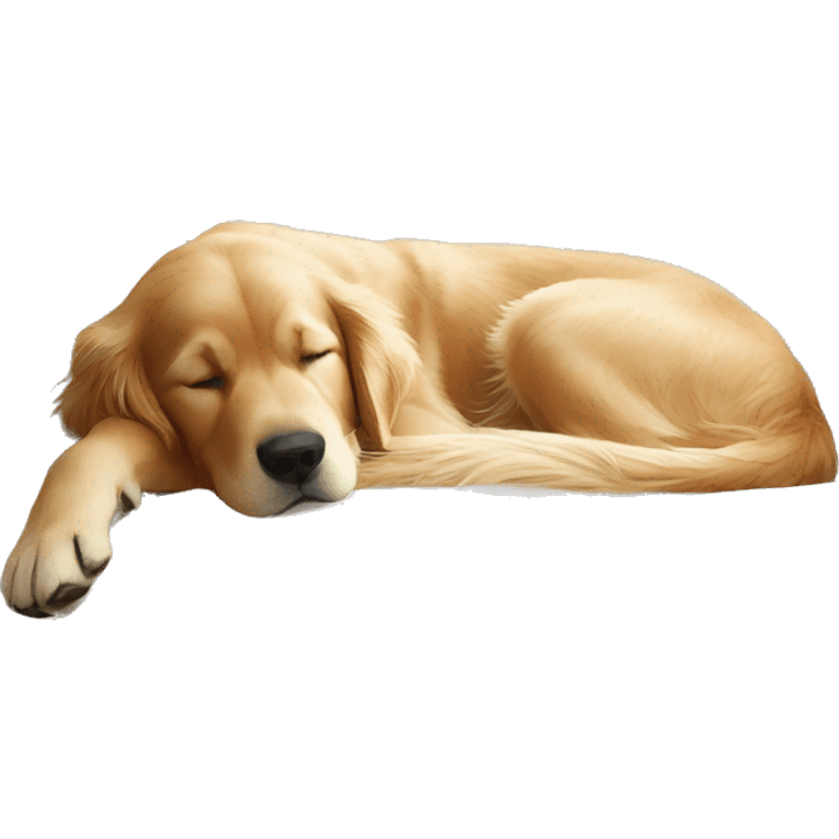 golden retriever sleeping on a white couch from pottery barn emoji