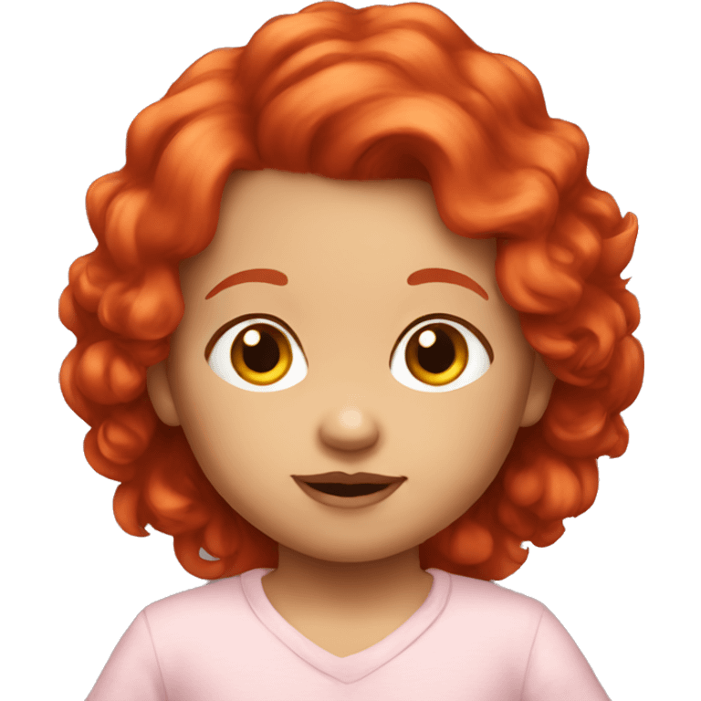 Baby red-hair emoji