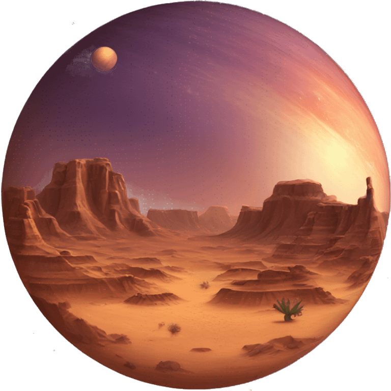 Desert planet f outer space  emoji