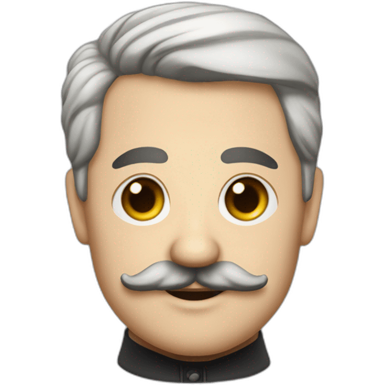 Adolf Schicklgruber with black little mustache emoji