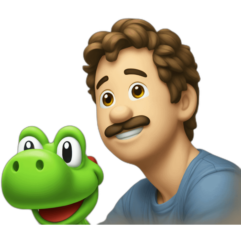 Yoshi avec mario emoji