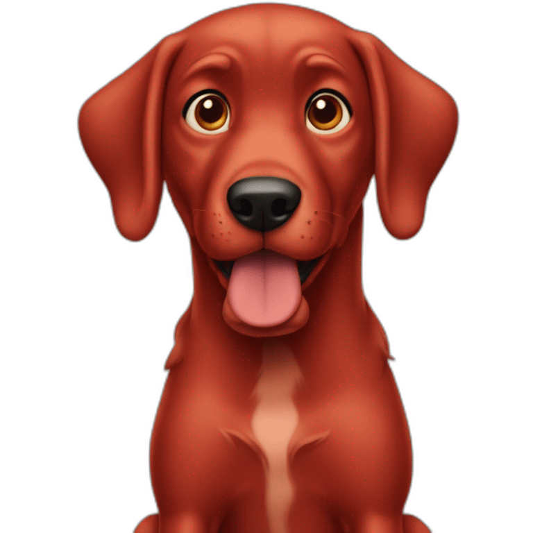 Clifford bid red dog emoji