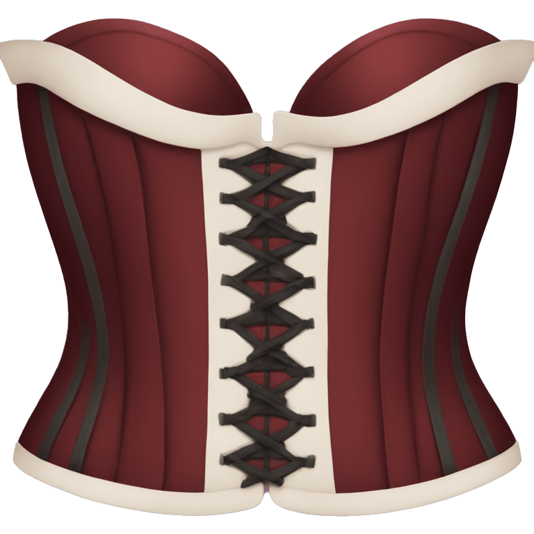 Dark red corset  emoji