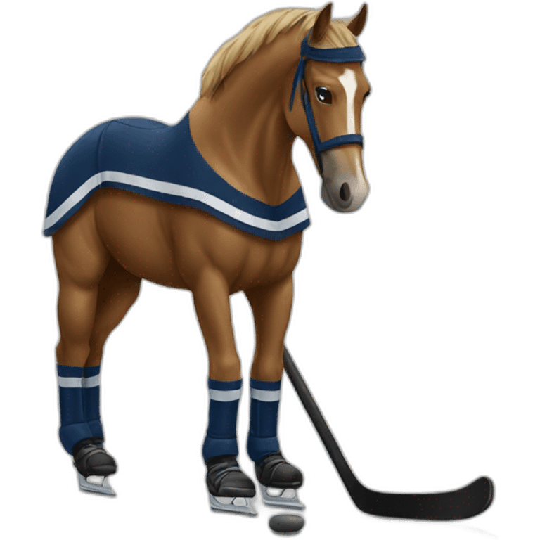 Horse hockey emoji