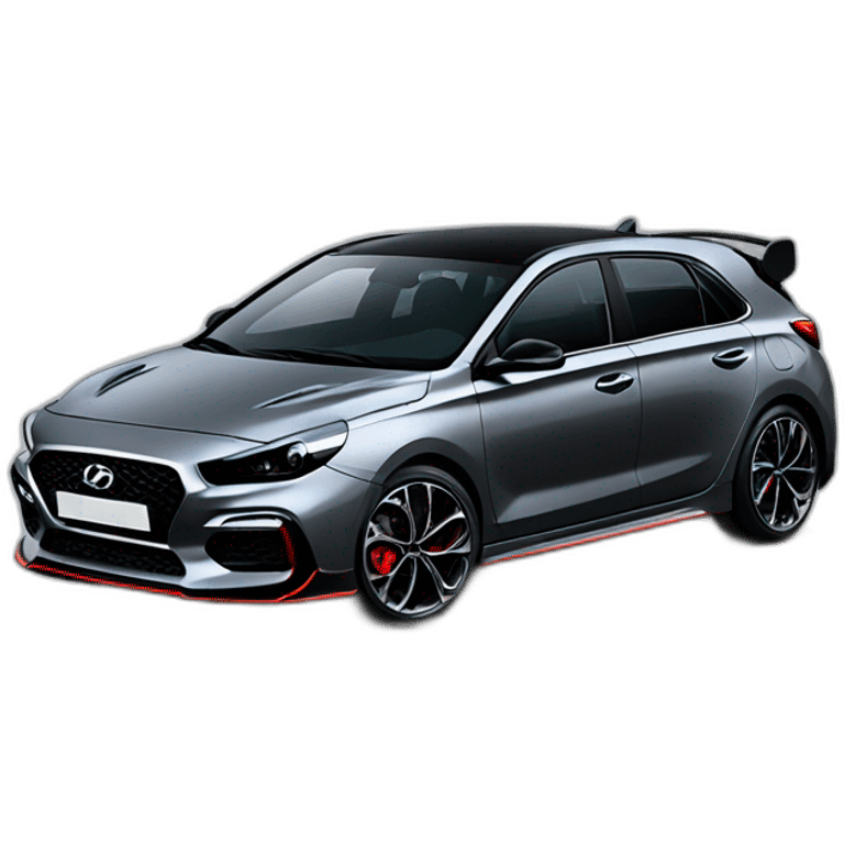 Hyundai i30n dark gray emoji