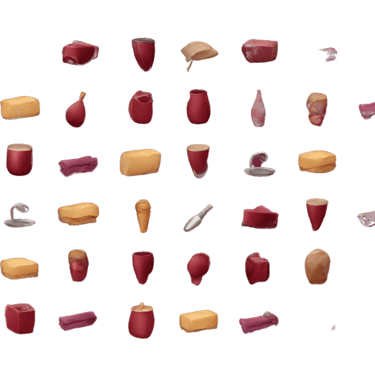 Burgundy items  emoji