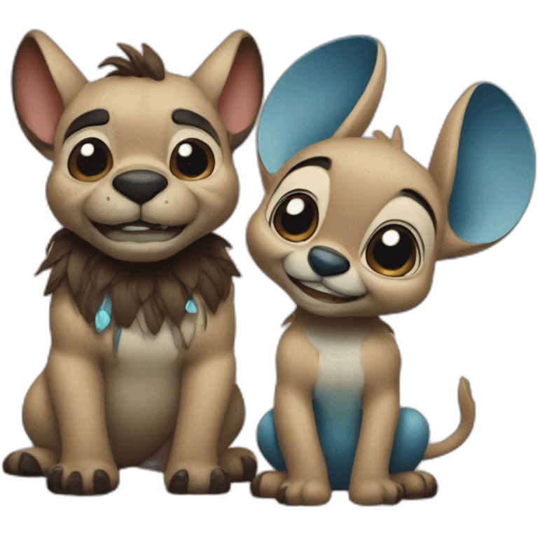 L’ilion et Stitch  emoji