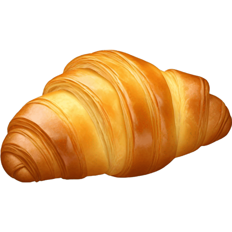 Fresh croissant with butter  emoji