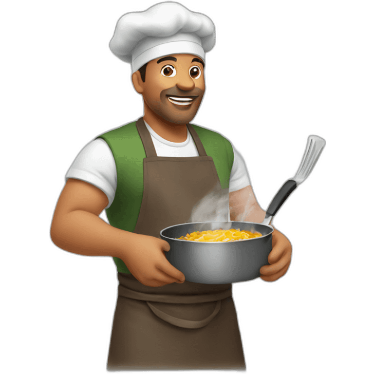 Father cooking emoji