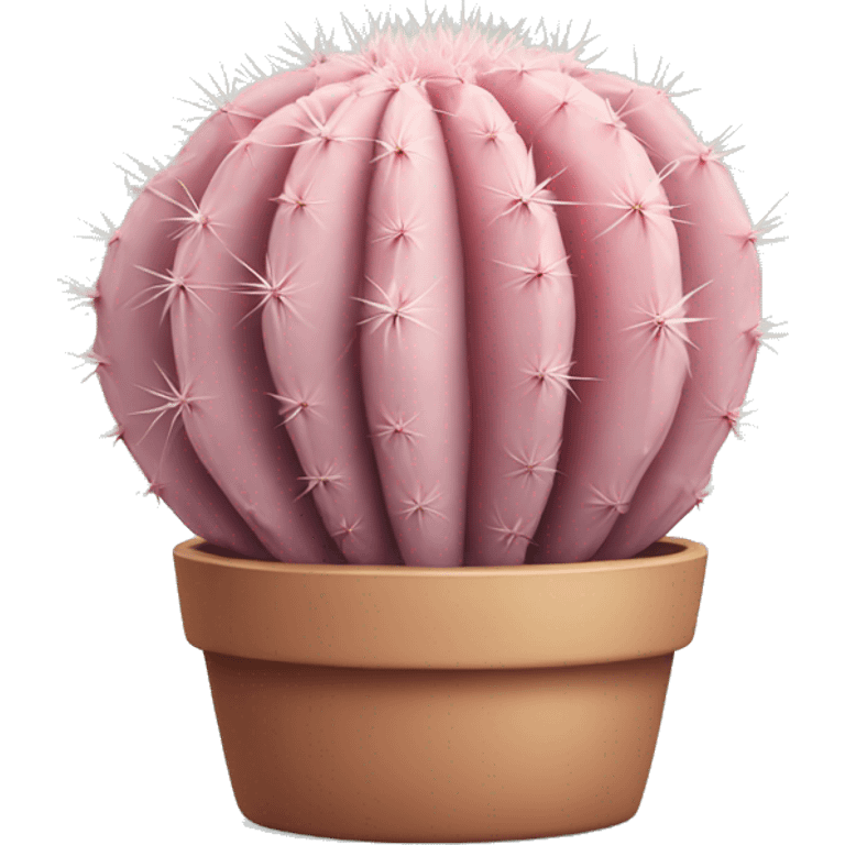 pastel pink cactus realistic emoji