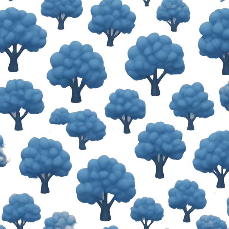 blue tree  emoji