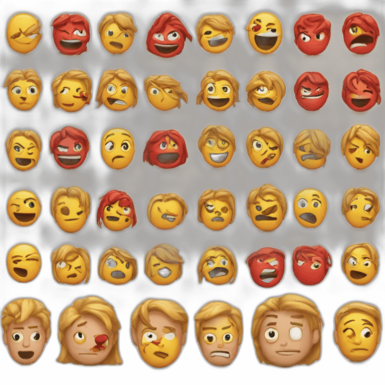 Emojis qui pleure des larmes rouges emoji