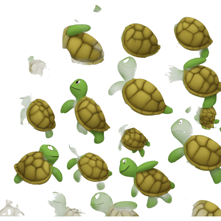 A turtle dancing emoji