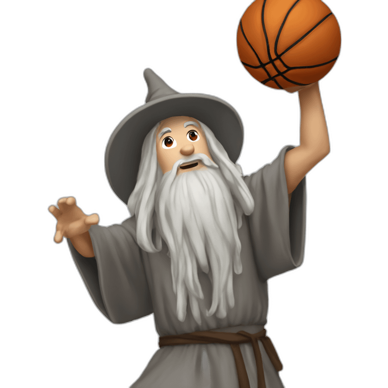 gandalf dunking a basketball emoji