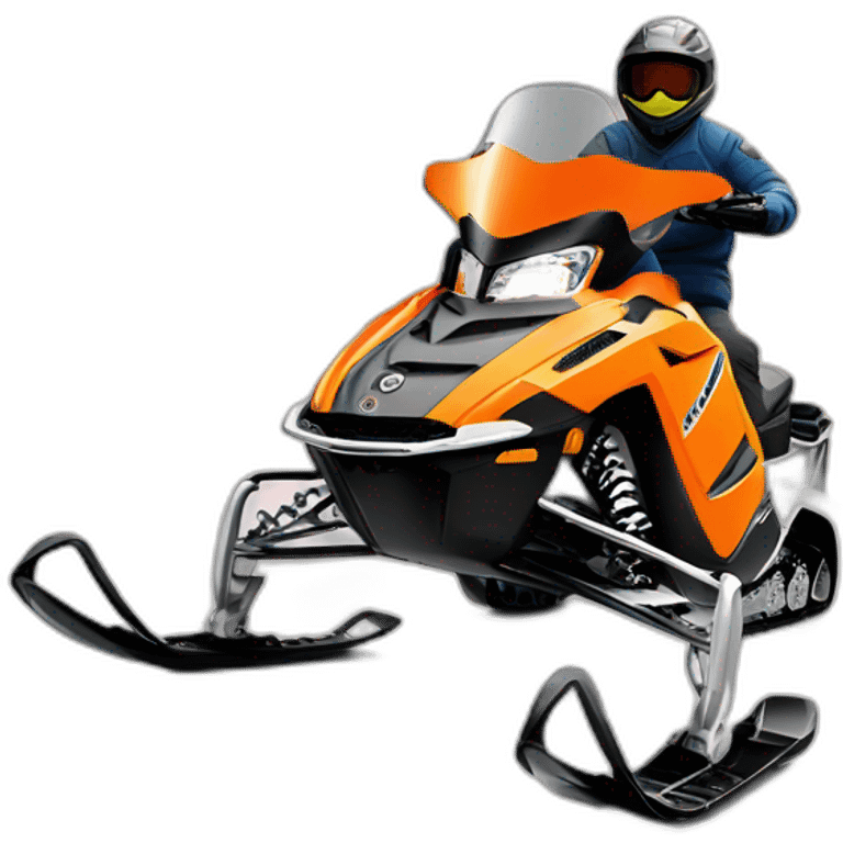 orange polaris Snowmobile emoji