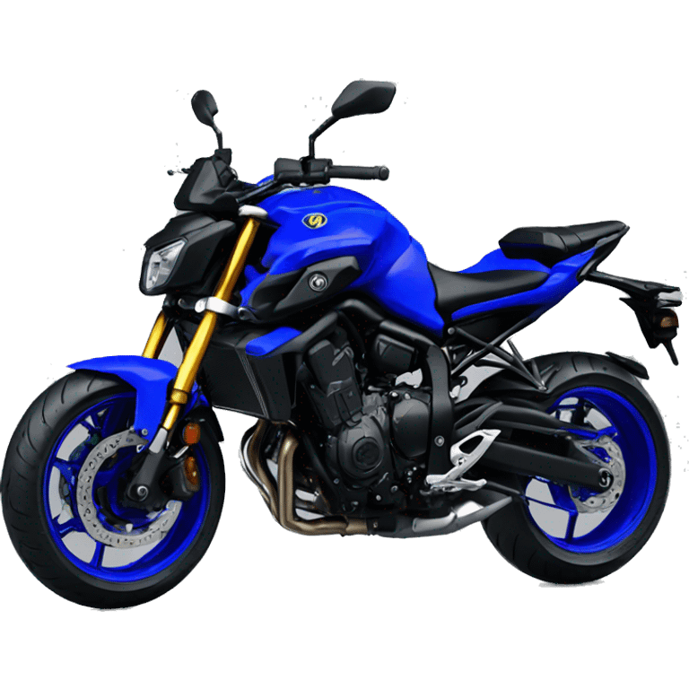 moto yamaha MT07 bleu emoji