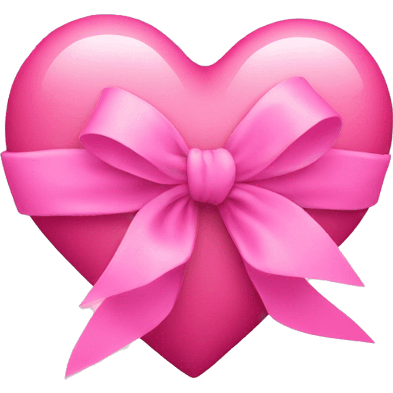 pink heart with ribbon  emoji