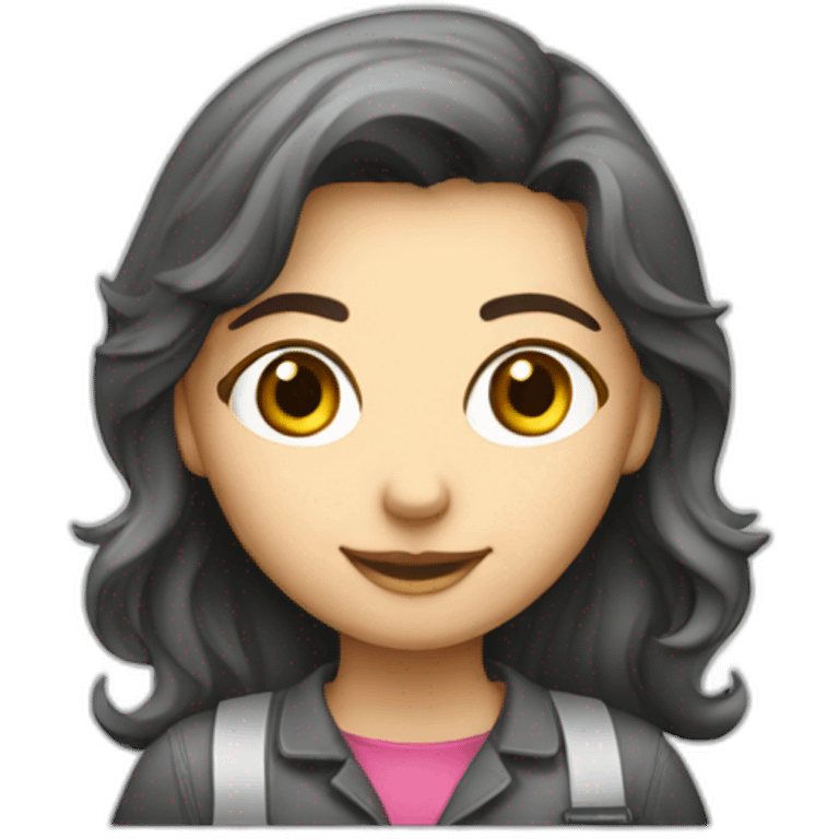 machining girl student emoji