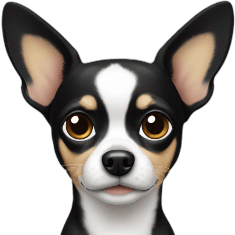 Chihuahua black White emoji