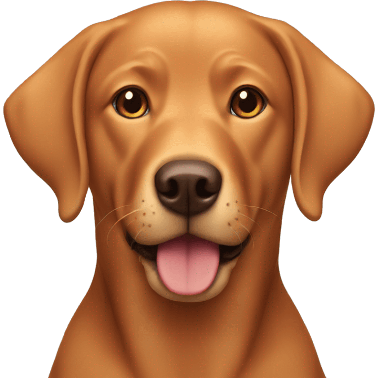 Foxred labrador retriever emoji