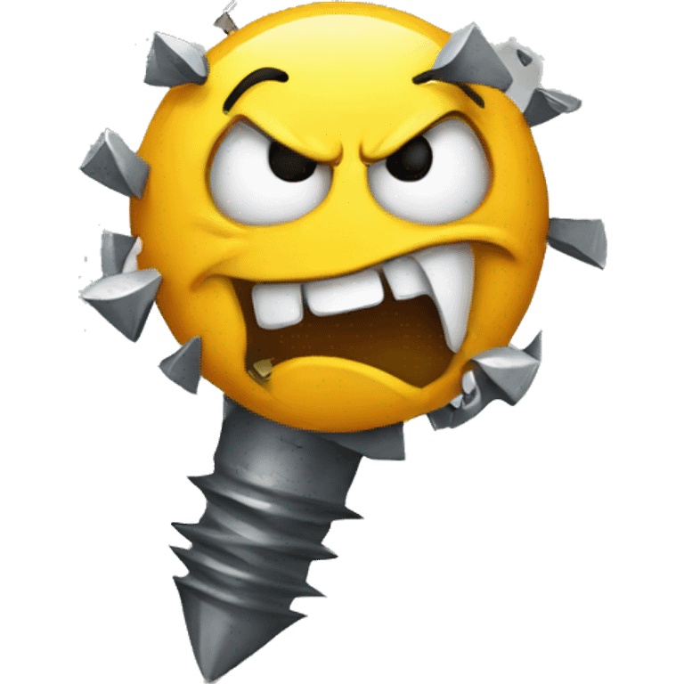 angry screw emoji