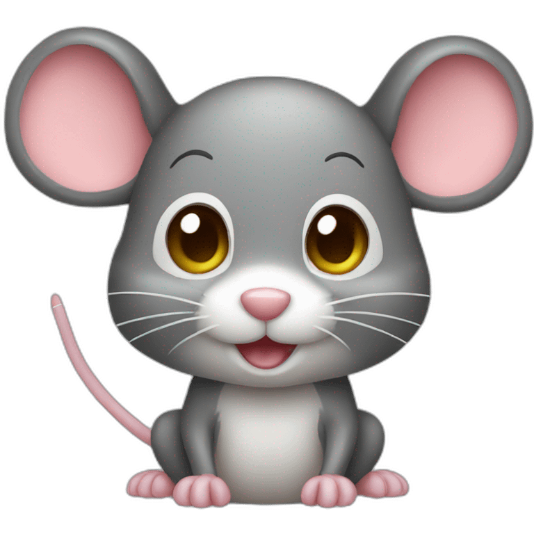 a cute mouse emoji