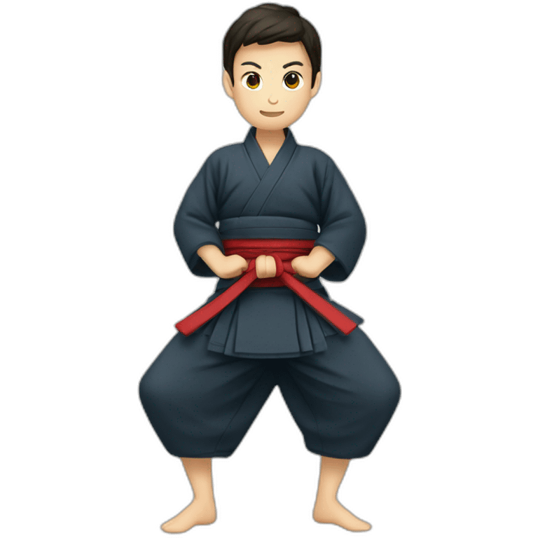 Aikido met hakama emoji