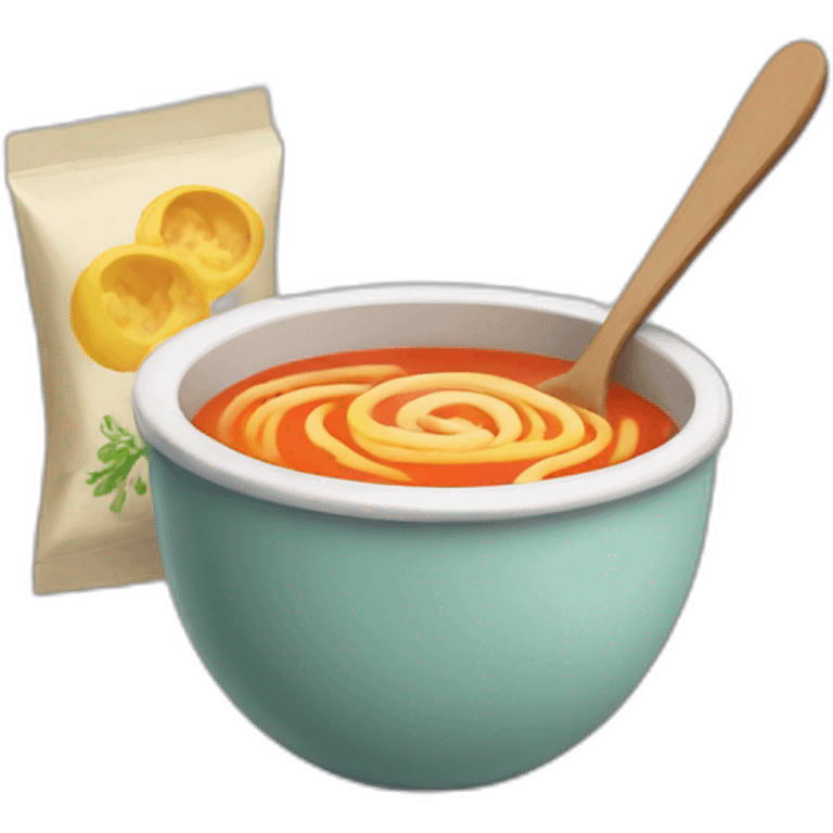 instant soup package emoji