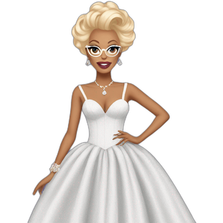 rupaul in a beautiful dress emoji