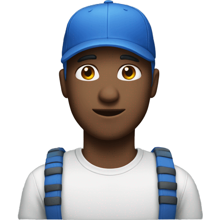 Guy wearing a blue cap emoji