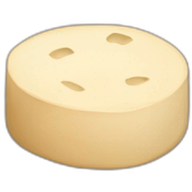 round tofu with a grid pattern on top emoji