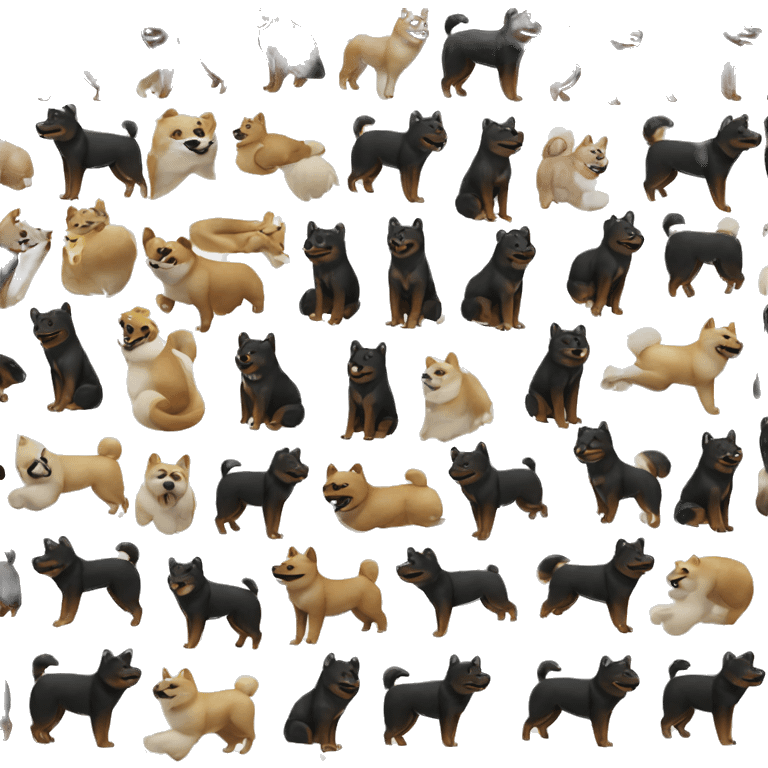 black Shiba Inu dance emoji