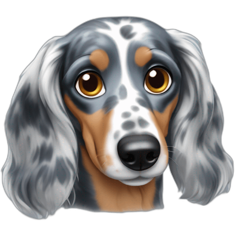 blue merle dachshund emoji