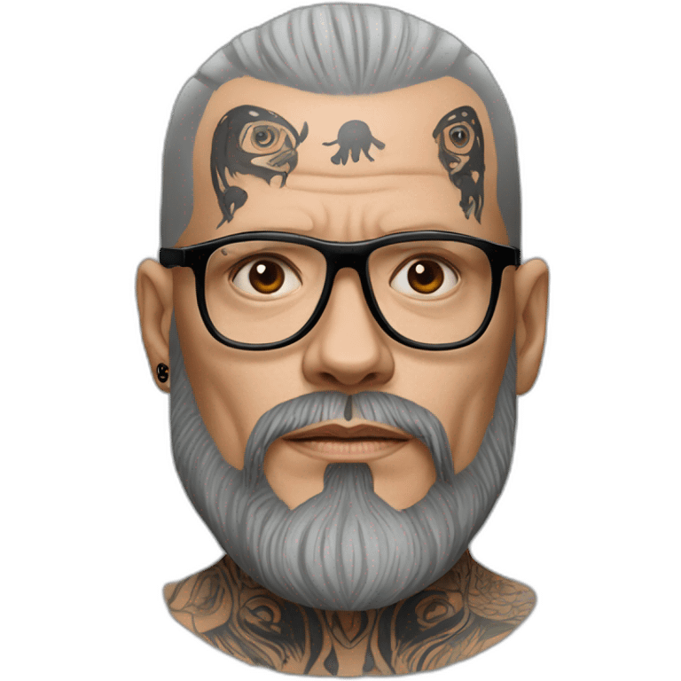 Sven Marquardt with face tattoos emoji