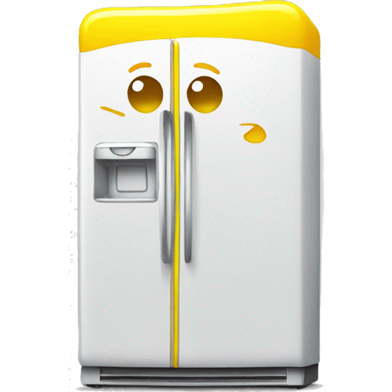 Yellow cute fridge emoji